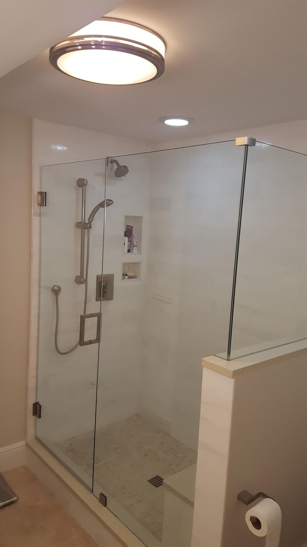 frameless shower 90° 