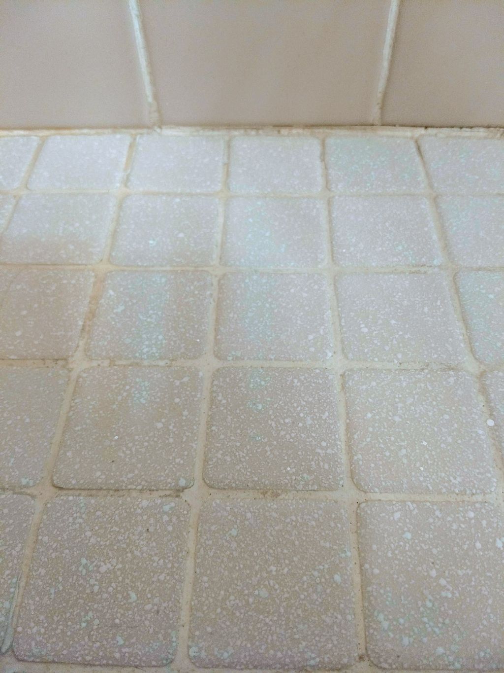 After: floor and grout cleaned.
