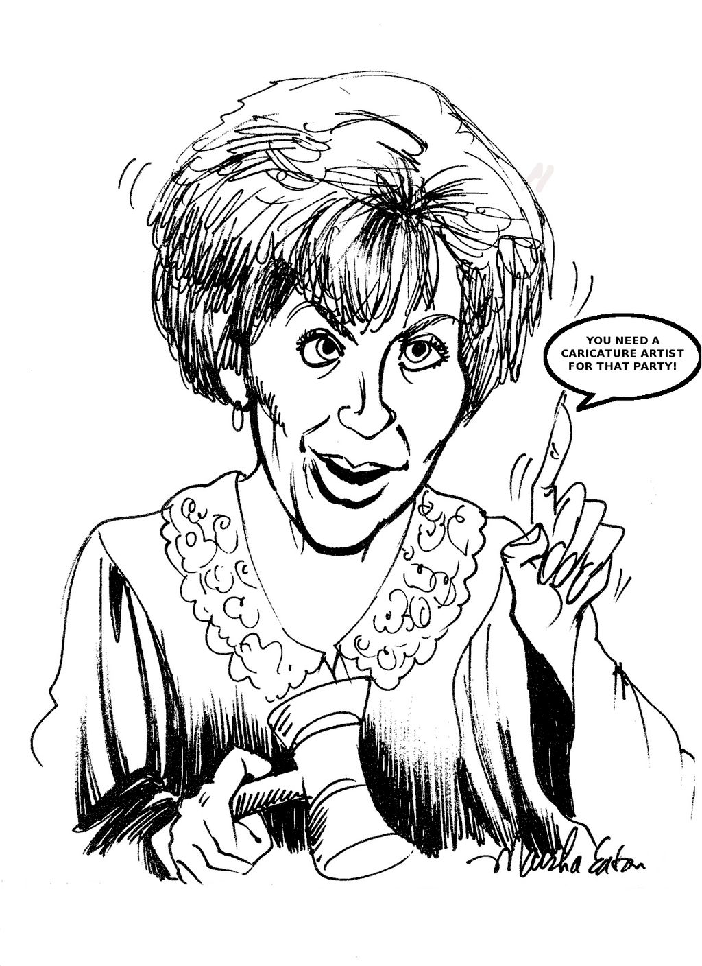 Caricature of Judge Judy