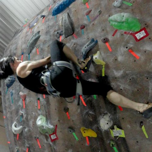Bouldering at Stone Age Climbing Gym