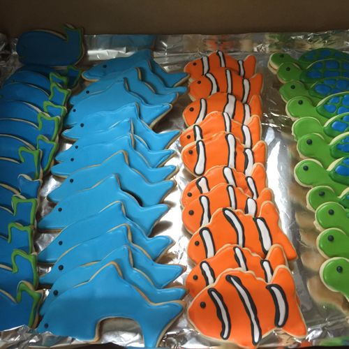 Ocean themed cookies