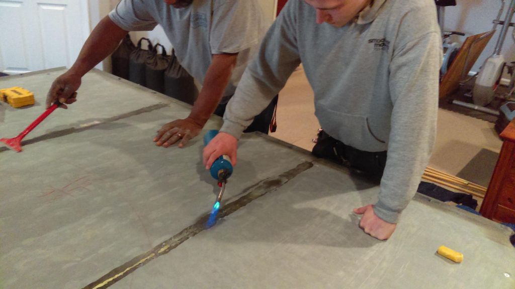 When reassembling a pool table, we use organic bee