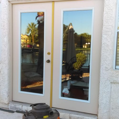 sanded,painted, replaced window,