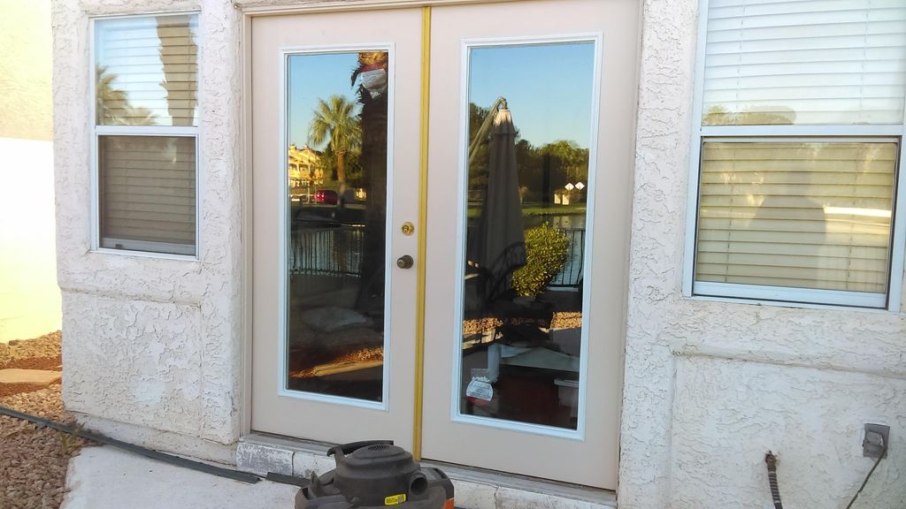 sanded,painted, replaced window,