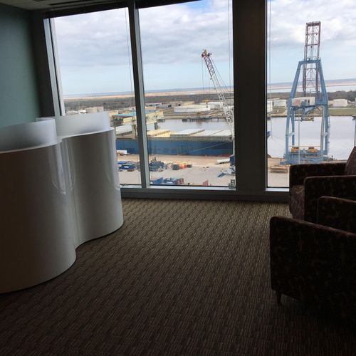 Enjoy the great view in the waiting area.