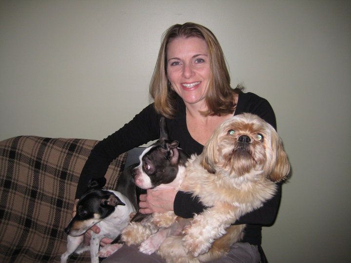 Me and 3 of my dogs, Bear, Sebastian and Pyper