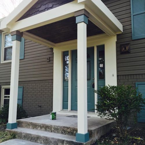 This porch did wonders for the home's curbside app