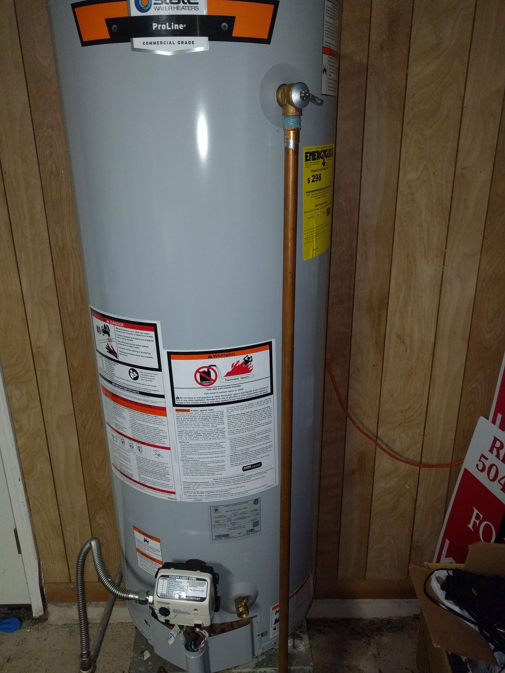 new water heater replacement