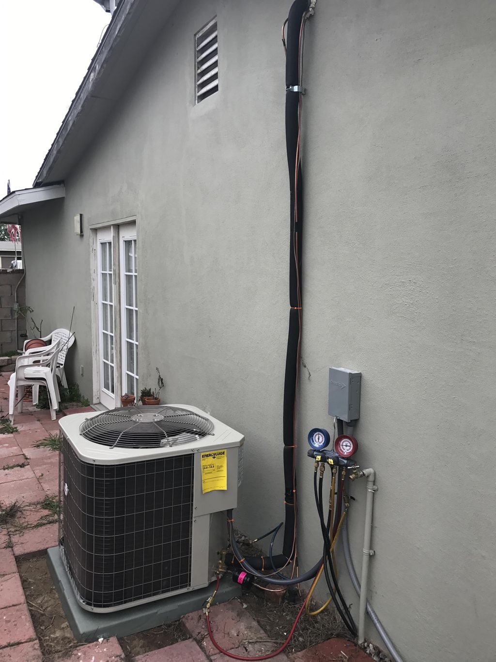 New Condenser and line set install