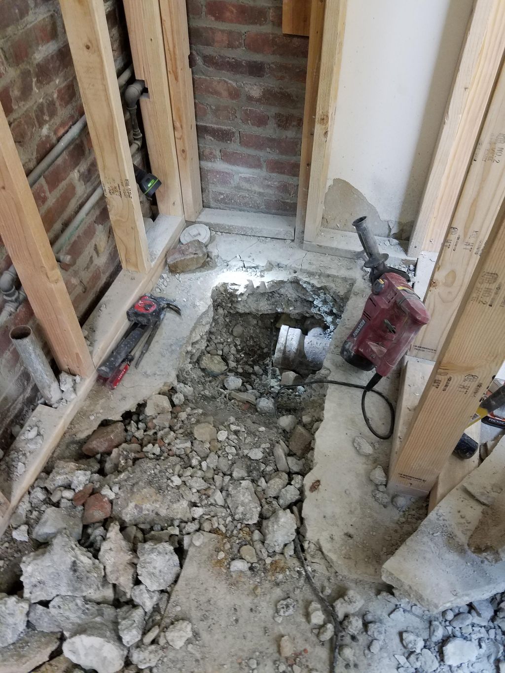 Before bathroom install