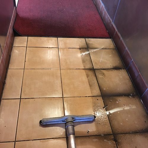 Restaurant Tile and Grout Cleaning