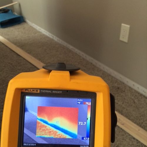 Thermal Imaging.  We use it to "see" hidden water 