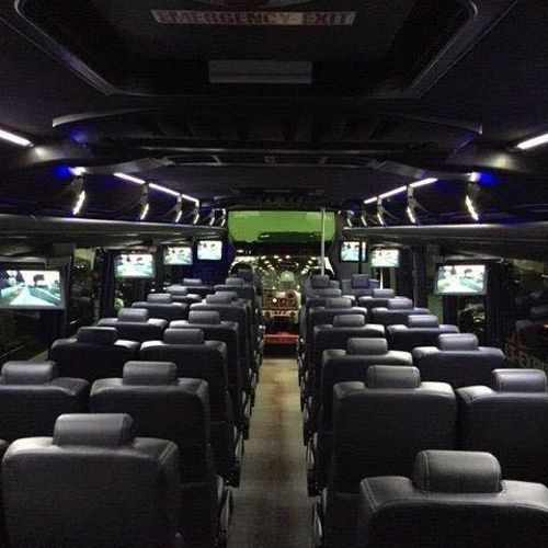 Our Executive Shuttle Bus, seating for up to 29 gu
