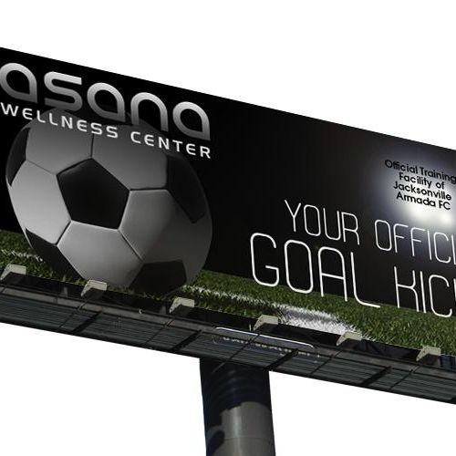 Asana Soccer Billboard - Display Design
