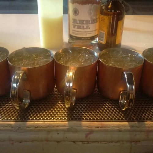 A round of mules for the birthday guys!