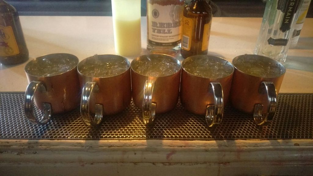A round of mules for the birthday guys!