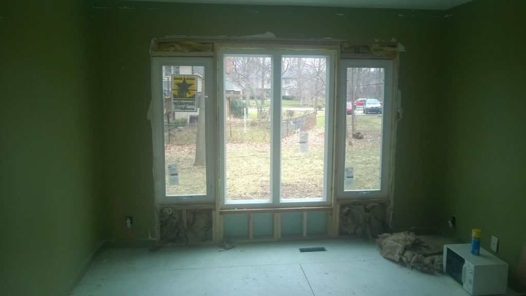 window installation in progress