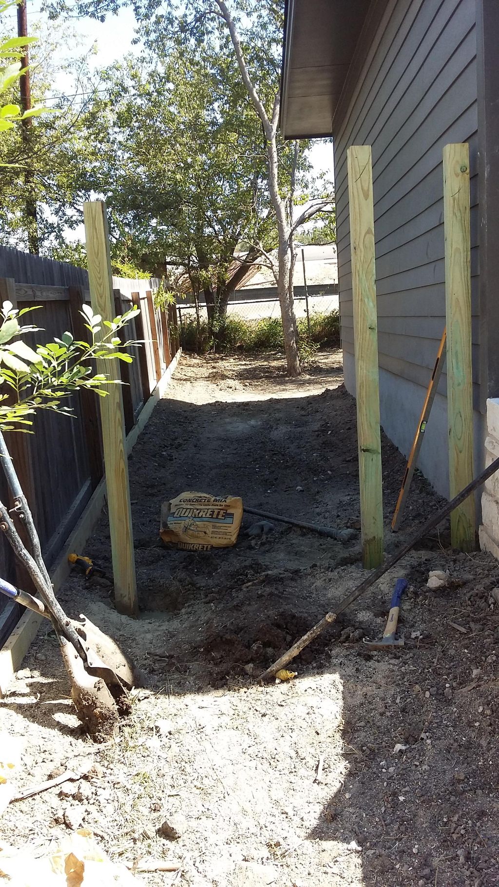 6ft fence Before