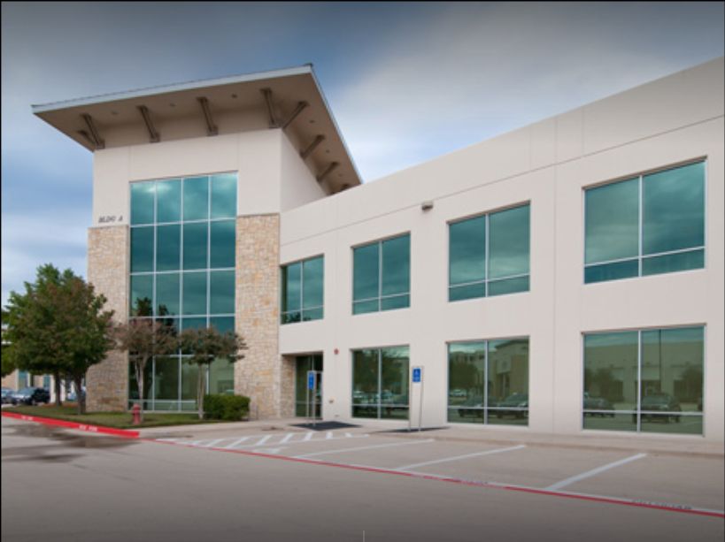 Outside office building