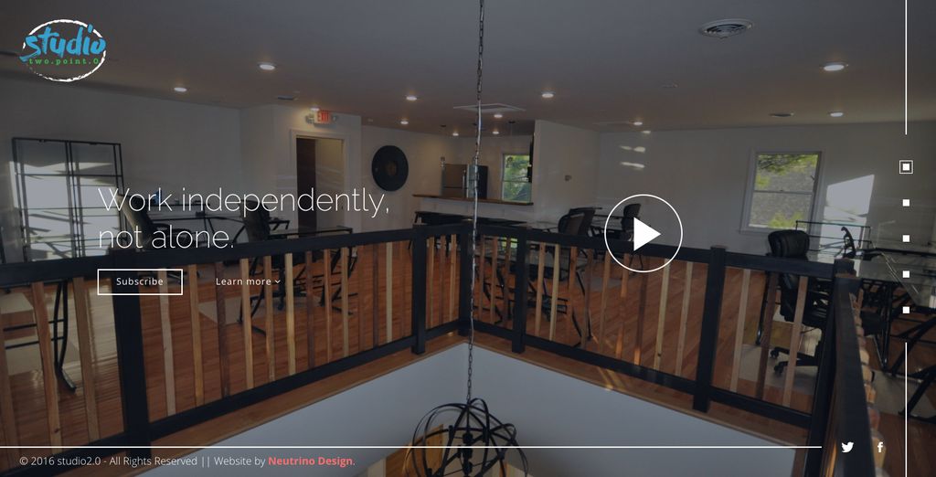 studio2.0 - Website for a co-working entrepreneurs