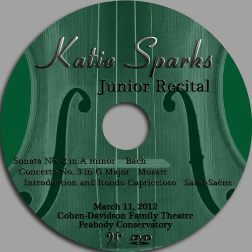 Recital Recording and Disc Design