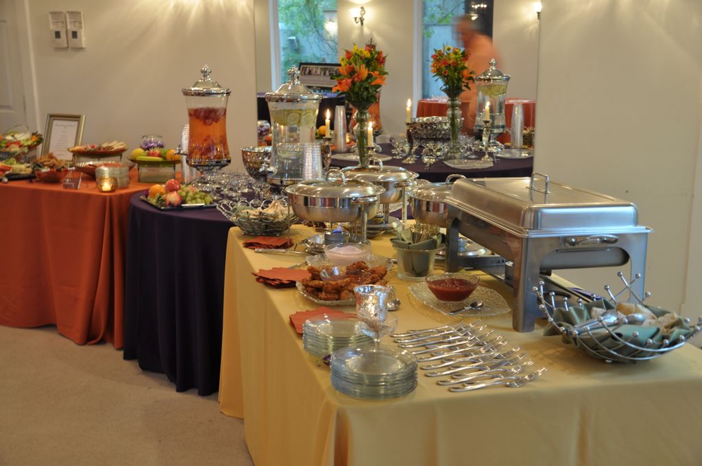 Buffet setup for a wedding we did in December.