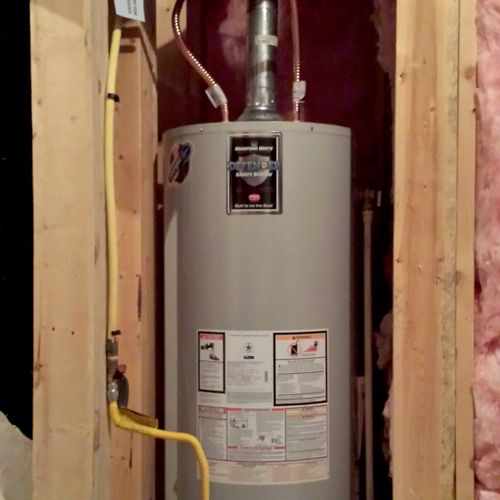 50 gallon natural gas water heater replacement in 