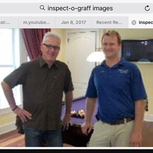 Joe Maddon and Steve Graff at home inspection 