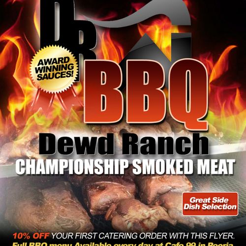 Our BBQ is award-winning. Slow cooked, smoke in-ho