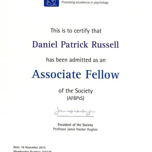 Associate Fellow - British Psychological Associati