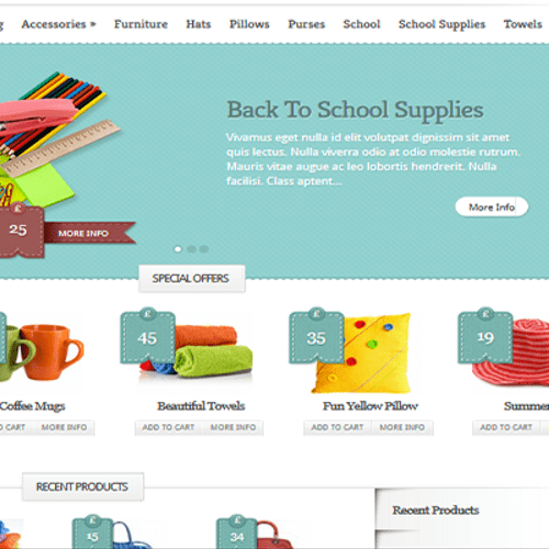 Sample Shopping website E-Commerce