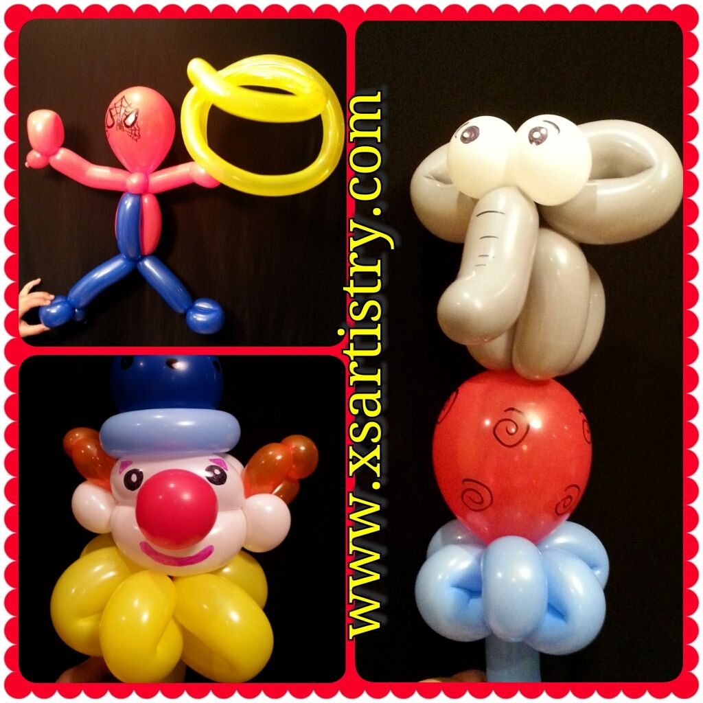 Detailed themed balloons 4-6 balloons
