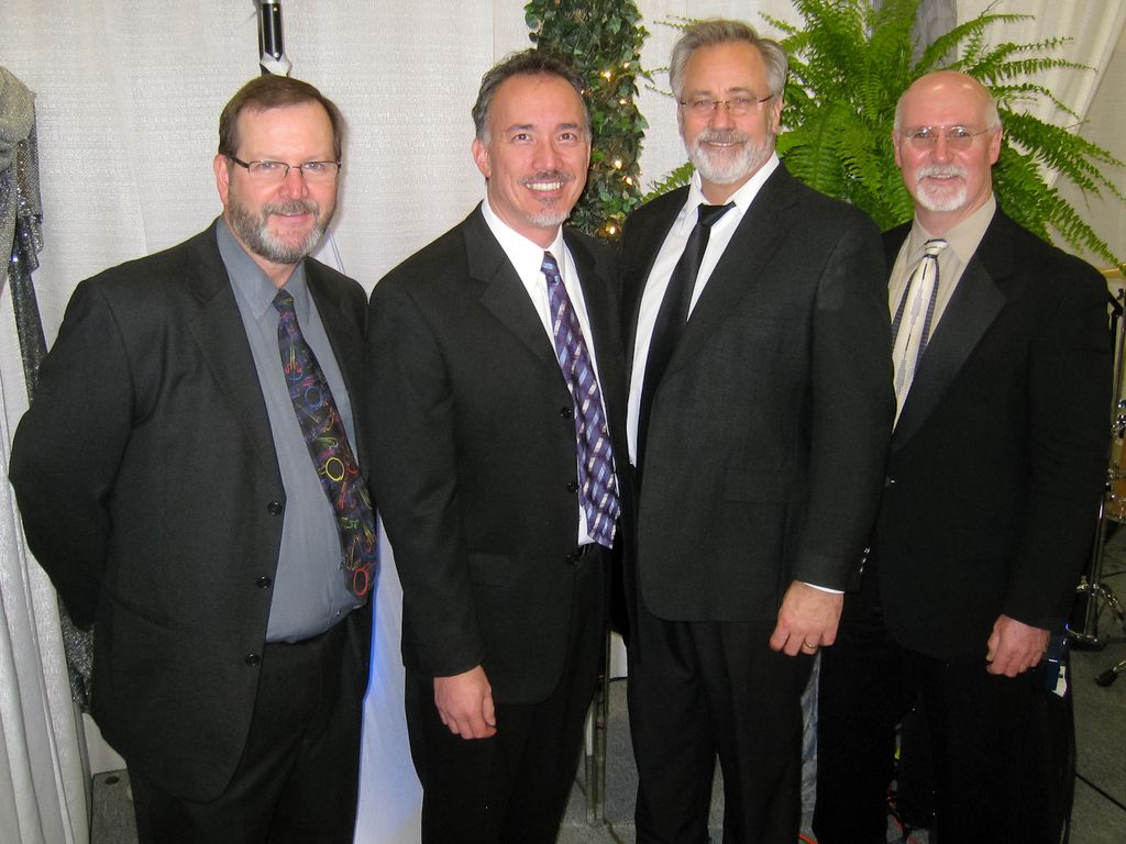 Photo of the UpFront quartet that features Steve o