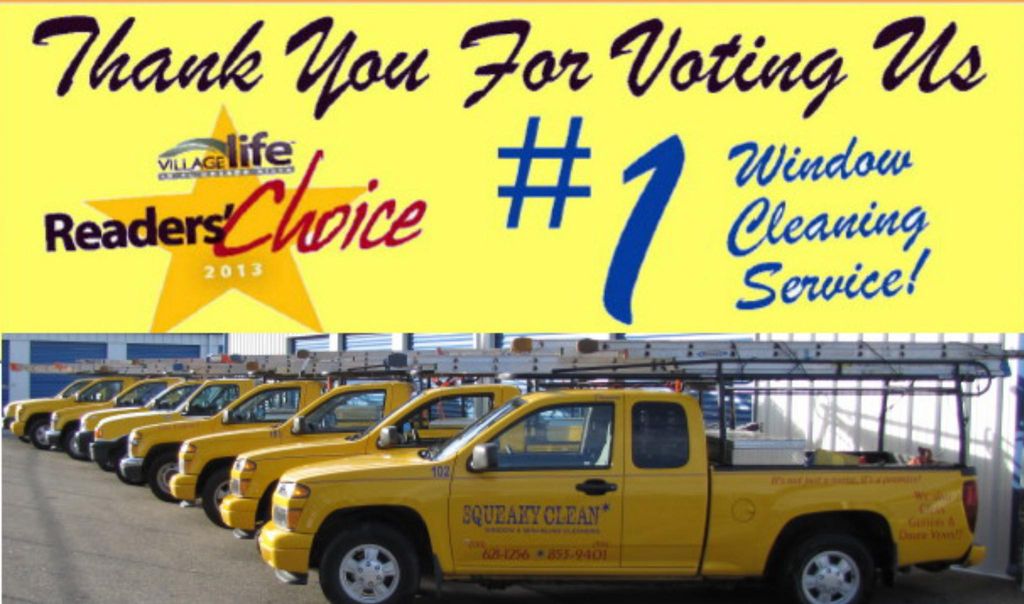 Voted best Window Cleaning Company 2 years in a ro