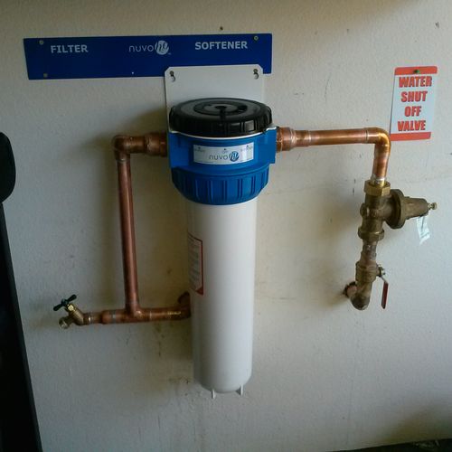 whole house water conditioning filter Nuvo H2o