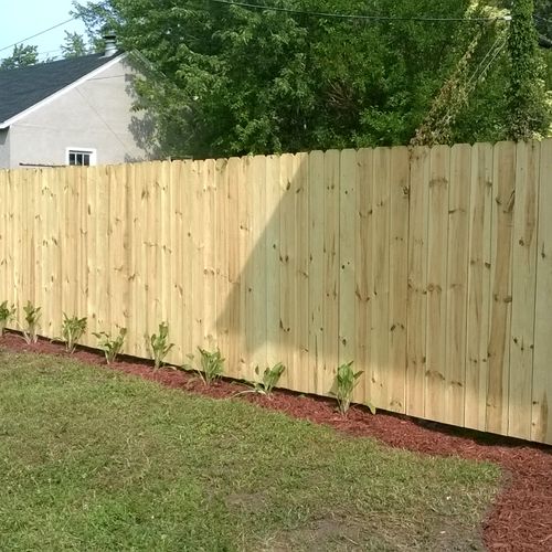 New fence, Affter