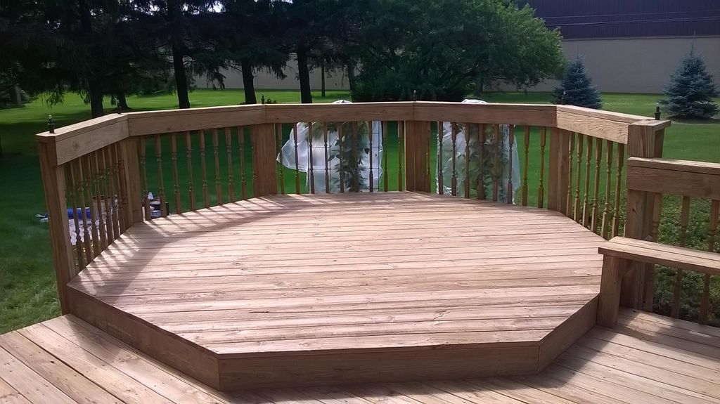 Performed a complete strip on 15 year old deck.