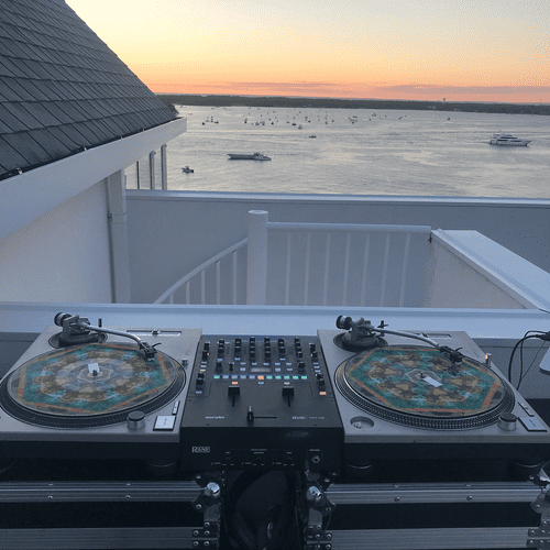 4th of July party rooftop setup