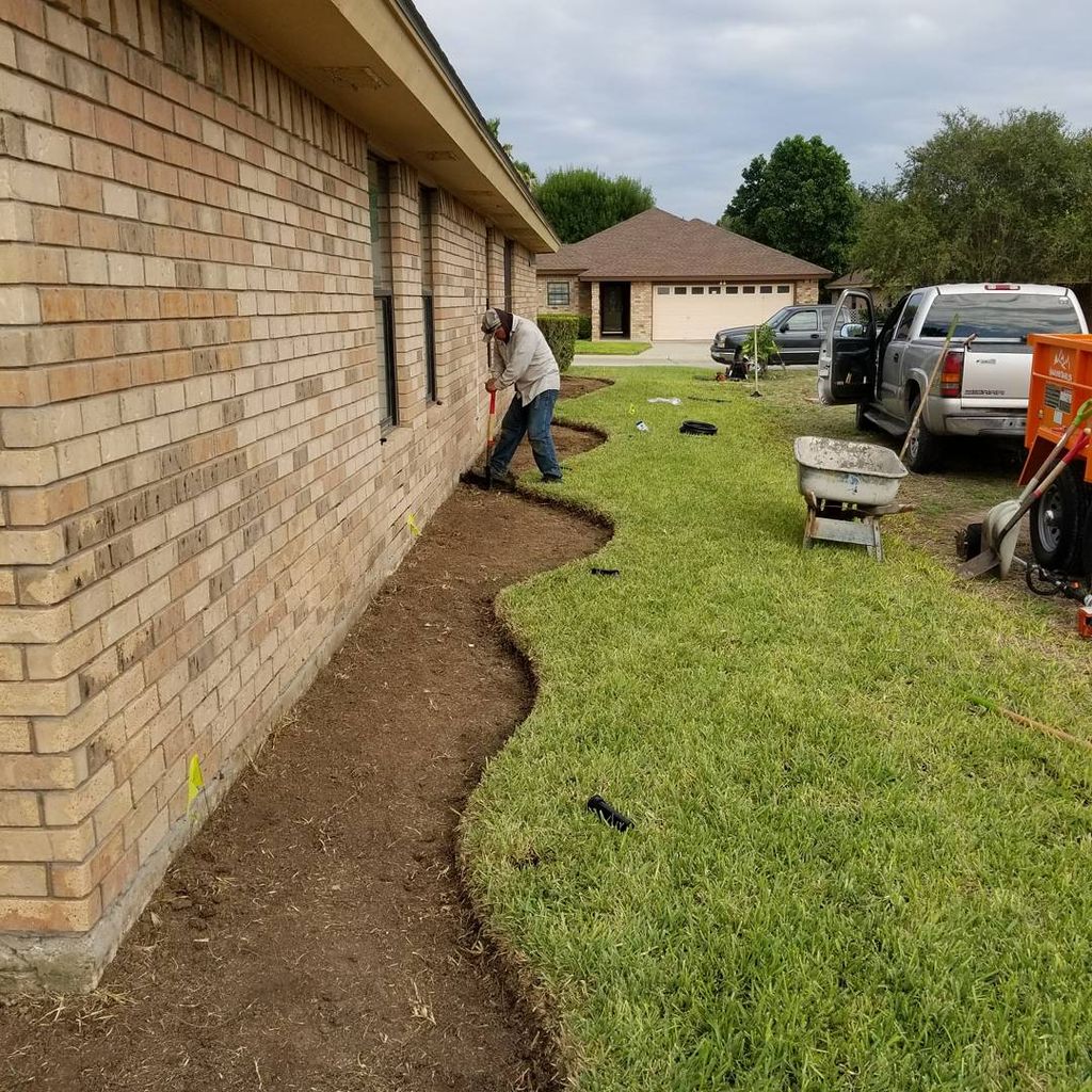 The first phase of all our landscapes installs con