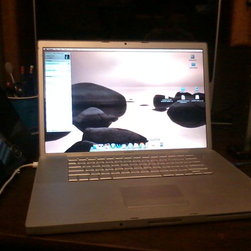 Apple MacBook Pro being restored, having boot up i