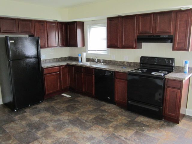 This is a picture of a completed kitchen of a whol
