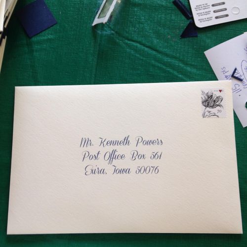 Custom Wedding Envelopes