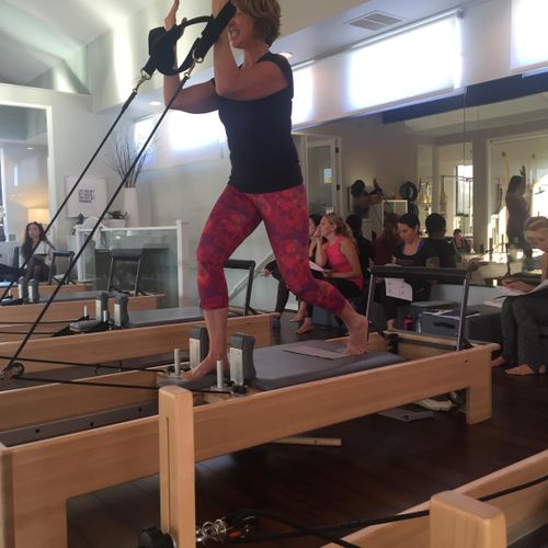 Challenge yourself on the reformer.