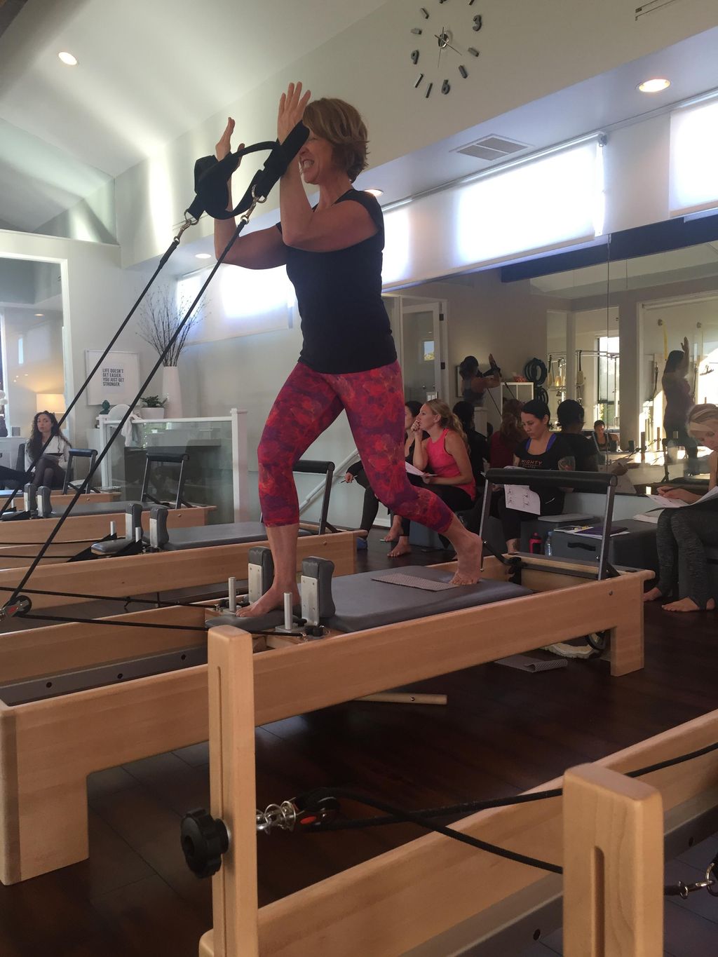 Challenge yourself on the reformer.