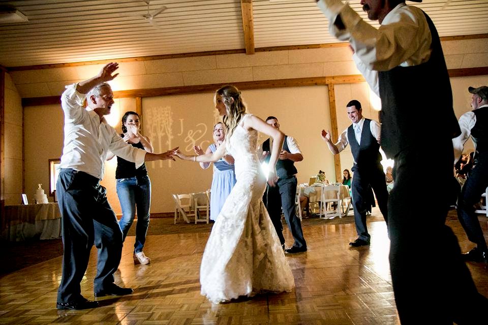 Casey and her father during Father and bride dance