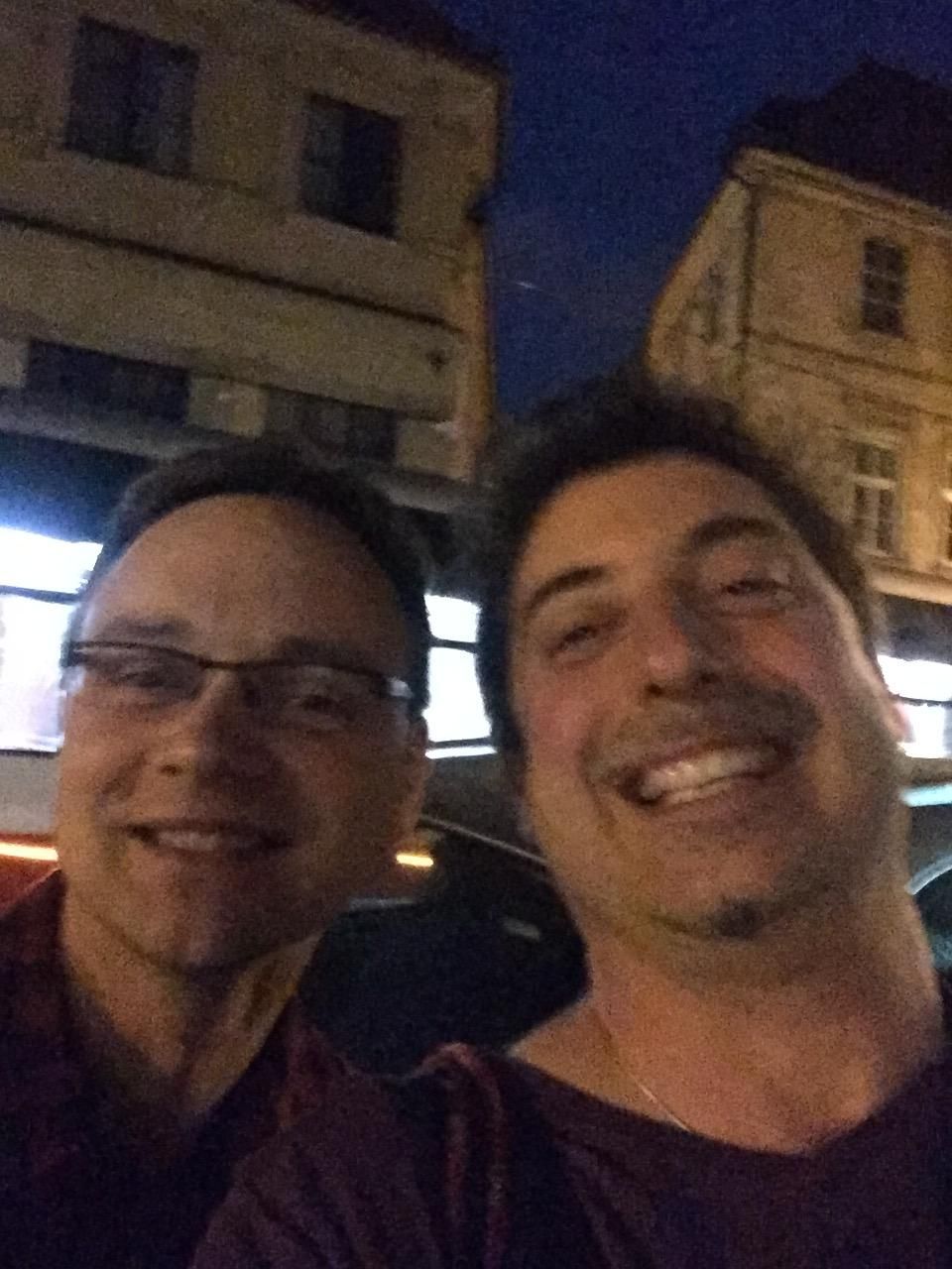 With one of my first students in Prague CZ'