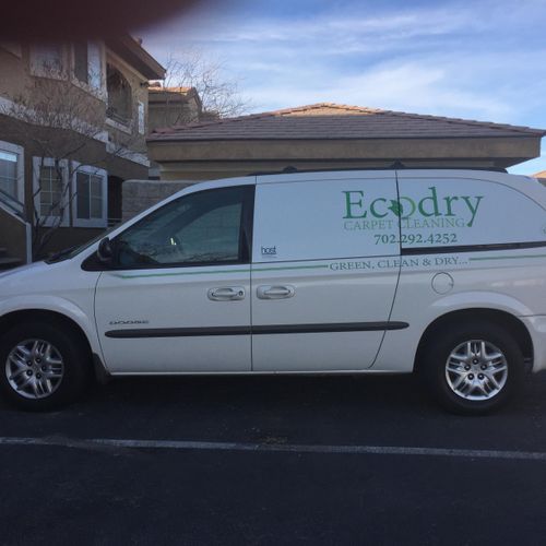 Ecodry Carpet Cleaning's 'Eco-Mobile.' If our tech