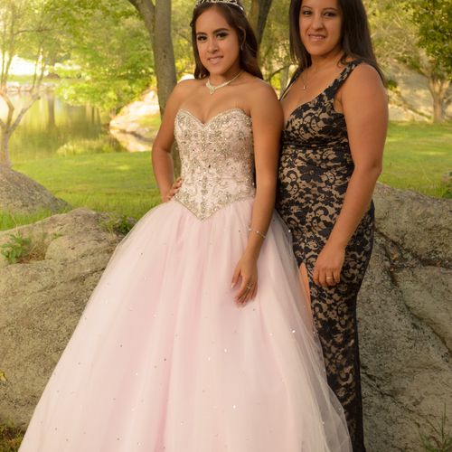 Jessye and her mother on her Sweet Sixteen