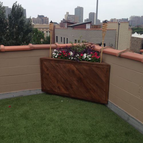 roof deck flower box
