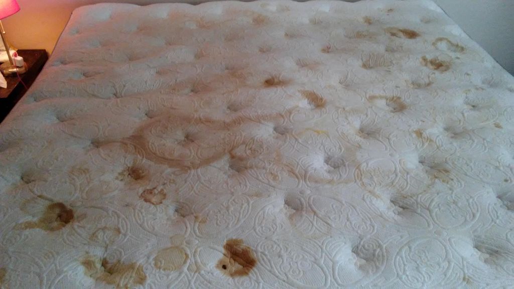 Mattress Before  Cleaning